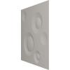 imageEkena Millwork WP12X12COWH 11 78quotW x 11 78quotH Cole EnduraWall Decorative 3D Wall Panel Covers 098 Sq Ft  WhiteTextured Metallic Mystic Brown