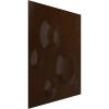 imageEkena Millwork WP12X12COWH 11 78quotW x 11 78quotH Cole EnduraWall Decorative 3D Wall Panel Covers 098 Sq Ft  WhiteTextured Metallic Mystic Brown