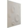 imageEkena Millwork WP12X12COWH 11 78quotW x 11 78quotH Cole EnduraWall Decorative 3D Wall Panel Covers 098 Sq Ft  WhiteUltraCover Satin Blossom White