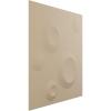 imageEkena Millwork WP12X12COWH 11 78quotW x 11 78quotH Cole EnduraWall Decorative 3D Wall Panel Covers 098 Sq Ft  WhiteUltraCover Satin Smokey Beige