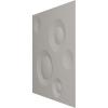 imageEkena Millwork WP12X12COWH 11 78quotW x 11 78quotH Cole EnduraWall Decorative 3D Wall Panel Covers 098 Sq Ft  WhiteUltraCover Satin Smokey Beige