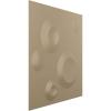 imageEkena Millwork WP12X12COWH 11 78quotW x 11 78quotH Cole EnduraWall Decorative 3D Wall Panel Covers 098 Sq Ft  WhiteUniversal Metallic Champagne Mist