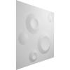 imageEkena Millwork WP12X12COWH 11 78quotW x 11 78quotH Cole EnduraWall Decorative 3D Wall Panel Covers 098 Sq Ft  WhiteWhite