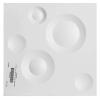 imageEkena Millwork WP12X12COWH 11 78quotW x 11 78quotH Cole EnduraWall Decorative 3D Wall Panel Covers 098 Sq Ft  WhiteWhite