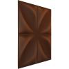imageEkena Millwork WP12X12HEWH 11 78quotW x 11 78quotH Helene EnduraWall Decorative 3D Wall Panel Covers 098 Sq Ft  WhiteAged Metallic Rust