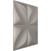 imageEkena Millwork WP12X12HEWH 11 78quotW x 11 78quotH Helene EnduraWall Decorative 3D Wall Panel Covers 098 Sq Ft  WhiteAluminum