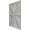 imageEkena Millwork WP12X12HEWH 11 78quotW x 11 78quotH Helene EnduraWall Decorative 3D Wall Panel Covers 098 Sq Ft  WhiteAntique Brass
