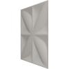 imageEkena Millwork WP12X12HEWH 11 78quotW x 11 78quotH Helene EnduraWall Decorative 3D Wall Panel Covers 098 Sq Ft  WhiteBright Chrome