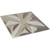 imageEkena Millwork WP12X12HEWH 11 78quotW x 11 78quotH Helene EnduraWall Decorative 3D Wall Panel Covers 098 Sq Ft  WhiteBright Chrome