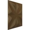 imageEkena Millwork WP12X12HEWH 11 78quotW x 11 78quotH Helene EnduraWall Decorative 3D Wall Panel Covers 098 Sq Ft  WhiteChampagne Bronze