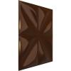 imageEkena Millwork WP12X12HEWH 11 78quotW x 11 78quotH Helene EnduraWall Decorative 3D Wall Panel Covers 098 Sq Ft  WhiteDark Copper