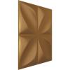 imageEkena Millwork WP12X12HEWH 11 78quotW x 11 78quotH Helene EnduraWall Decorative 3D Wall Panel Covers 098 Sq Ft  WhiteGold