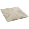 imageEkena Millwork WP12X12HEWH 11 78quotW x 11 78quotH Helene EnduraWall Decorative 3D Wall Panel Covers 098 Sq Ft  WhiteMetalic Pearl Mist
