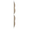 imageEkena Millwork WP12X12HEWH 11 78quotW x 11 78quotH Helene EnduraWall Decorative 3D Wall Panel Covers 098 Sq Ft  WhiteMetallic Champagne Mist