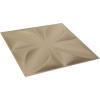 imageEkena Millwork WP12X12HEWH 11 78quotW x 11 78quotH Helene EnduraWall Decorative 3D Wall Panel Covers 098 Sq Ft  WhiteMetallic Champagne Mist