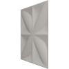 imageEkena Millwork WP12X12HEWH 11 78quotW x 11 78quotH Helene EnduraWall Decorative 3D Wall Panel Covers 098 Sq Ft  WhiteMetallic Champagne Mist