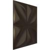 imageEkena Millwork WP12X12HEWH 11 78quotW x 11 78quotH Helene EnduraWall Decorative 3D Wall Panel Covers 098 Sq Ft  WhiteMetallic Dark Bronze