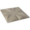 imageEkena Millwork WP12X12HEWH 11 78quotW x 11 78quotH Helene EnduraWall Decorative 3D Wall Panel Covers 098 Sq Ft  WhiteMetallic Silver