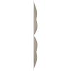 imageEkena Millwork WP12X12HEWH 11 78quotW x 11 78quotH Helene EnduraWall Decorative 3D Wall Panel Covers 098 Sq Ft  WhiteMetallic Silver