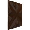 imageEkena Millwork WP12X12HEWH 11 78quotW x 11 78quotH Helene EnduraWall Decorative 3D Wall Panel Covers 098 Sq Ft  WhiteMystic Brown