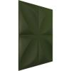 imageEkena Millwork WP12X12HEWH 11 78quotW x 11 78quotH Helene EnduraWall Decorative 3D Wall Panel Covers 098 Sq Ft  WhiteSatin Canyon Green
