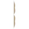 imageEkena Millwork WP12X12HEWH 11 78quotW x 11 78quotH Helene EnduraWall Decorative 3D Wall Panel Covers 098 Sq Ft  WhiteSmokey Beige