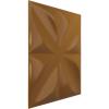 imageEkena Millwork WP12X12HEWH 11 78quotW x 11 78quotH Helene EnduraWall Decorative 3D Wall Panel Covers 098 Sq Ft  WhiteVintage Gold