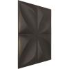 imageEkena Millwork WP12X12HEWH 11 78quotW x 11 78quotH Helene EnduraWall Decorative 3D Wall Panel Covers 098 Sq Ft  WhiteWeathered Steel
