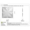 imageEkena Millwork WP12X12HEWH 11 78quotW x 11 78quotH Helene EnduraWall Decorative 3D Wall Panel Covers 098 Sq Ft  WhiteWhite