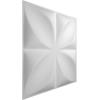 imageEkena Millwork WP12X12HEWHCASE10 11 78quotW x 11 78quotH Helene EnduraWall Decorative 3D Wall Panel Covers 979 Sq Ft 10PK