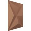 imageEkena Millwork WP12X12KEWHCASE50 11 78quotW x 11 78quotH Kent EnduraWall Decorative 3D Wall Panel Covers 4896 Sq Ft 50PKAged Copper
