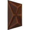 imageEkena Millwork WP12X12KEWHCASE50 11 78quotW x 11 78quotH Kent EnduraWall Decorative 3D Wall Panel Covers 4896 Sq Ft 50PKAged Metallic Rust