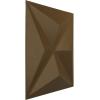 imageEkena Millwork WP12X12KEWHCASE50 11 78quotW x 11 78quotH Kent EnduraWall Decorative 3D Wall Panel Covers 4896 Sq Ft 50PKChampagne Bronze