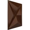 imageEkena Millwork WP12X12KEWHCASE50 11 78quotW x 11 78quotH Kent EnduraWall Decorative 3D Wall Panel Covers 4896 Sq Ft 50PKDark Copper