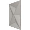 imageEkena Millwork WP12X12KEWHCASE50 11 78quotW x 11 78quotH Kent EnduraWall Decorative 3D Wall Panel Covers 4896 Sq Ft 50PKDark Steel