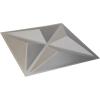 imageEkena Millwork WP12X12KEWHCASE50 11 78quotW x 11 78quotH Kent EnduraWall Decorative 3D Wall Panel Covers 4896 Sq Ft 50PKDark Steel
