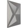 imageEkena Millwork WP12X12KEWHCASE50 11 78quotW x 11 78quotH Kent EnduraWall Decorative 3D Wall Panel Covers 4896 Sq Ft 50PKDark Steel