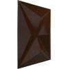 imageEkena Millwork WP12X12KEWHCASE50 11 78quotW x 11 78quotH Kent EnduraWall Decorative 3D Wall Panel Covers 4896 Sq Ft 50PKMystic Brown