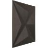 imageEkena Millwork WP12X12KEWHCASE50 11 78quotW x 11 78quotH Kent EnduraWall Decorative 3D Wall Panel Covers 4896 Sq Ft 50PKWeathered Steel