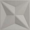imageEkena Millwork WP12X12KEWHCASE50 11 78quotW x 11 78quotH Kent EnduraWall Decorative 3D Wall Panel Covers 4896 Sq Ft 50PKWeathered Steel