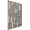 imageEkena Millwork WP12X12OSWH 11 78quotW x 11 78quotH Oslo EnduraWall Decorative 3D Wall Panel Covers 098 Sq FtAluminum