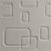 imageEkena Millwork WP12X12OSWH 11 78quotW x 11 78quotH Oslo EnduraWall Decorative 3D Wall Panel Covers 098 Sq FtAluminum