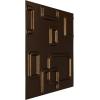imageEkena Millwork WP12X12OSWH 11 78quotW x 11 78quotH Oslo EnduraWall Decorative 3D Wall Panel Covers 098 Sq FtAntique Brass