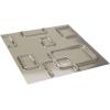imageEkena Millwork WP12X12OSWH 11 78quotW x 11 78quotH Oslo EnduraWall Decorative 3D Wall Panel Covers 098 Sq FtBright Chrome