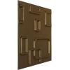 imageEkena Millwork WP12X12OSWH 11 78quotW x 11 78quotH Oslo EnduraWall Decorative 3D Wall Panel Covers 098 Sq FtChampagne Bronze