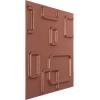 imageEkena Millwork WP12X12OSWH 11 78quotW x 11 78quotH Oslo EnduraWall Decorative 3D Wall Panel Covers 098 Sq FtChampagne Pink