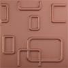 imageEkena Millwork WP12X12OSWH 11 78quotW x 11 78quotH Oslo EnduraWall Decorative 3D Wall Panel Covers 098 Sq FtChampagne Pink