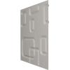 imageEkena Millwork WP12X12OSWH 11 78quotW x 11 78quotH Oslo EnduraWall Decorative 3D Wall Panel Covers 098 Sq FtCharcoal
