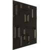 imageEkena Millwork WP12X12OSWH 11 78quotW x 11 78quotH Oslo EnduraWall Decorative 3D Wall Panel Covers 098 Sq FtCharcoal