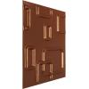 imageEkena Millwork WP12X12OSWH 11 78quotW x 11 78quotH Oslo EnduraWall Decorative 3D Wall Panel Covers 098 Sq FtCopper